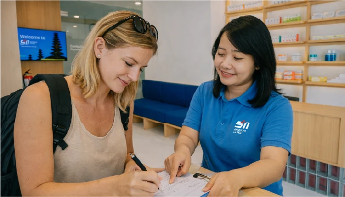 Insurance assistance at 911 Medical Clinic Bali.